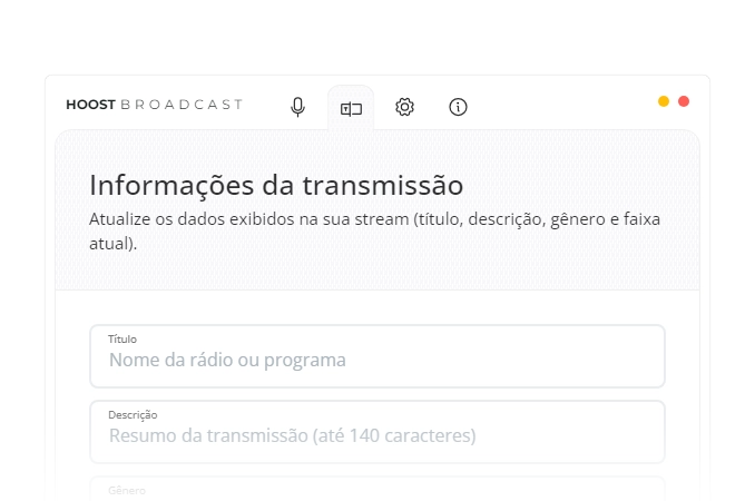 Metadados no Hoost Broadcast