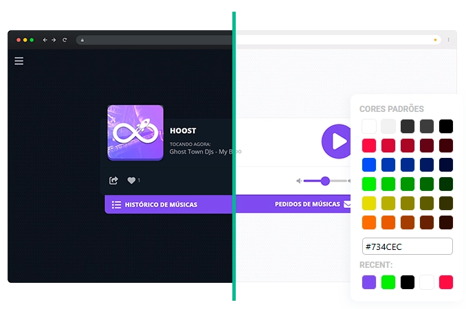 Start-page: personalização