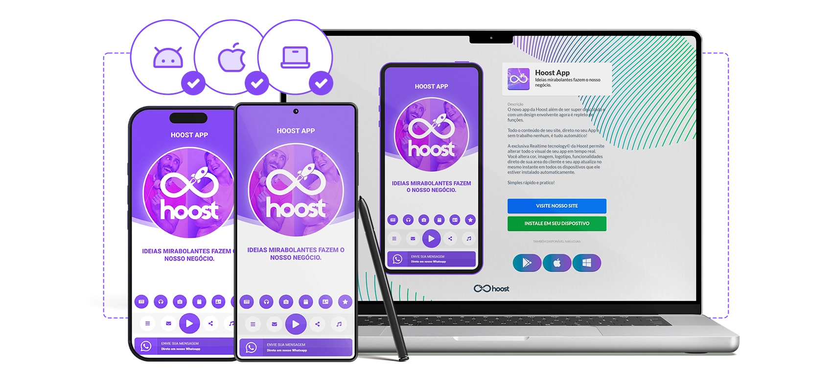 Ícones de aplicativos