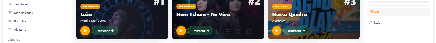 Busca e navegação da Discoteca