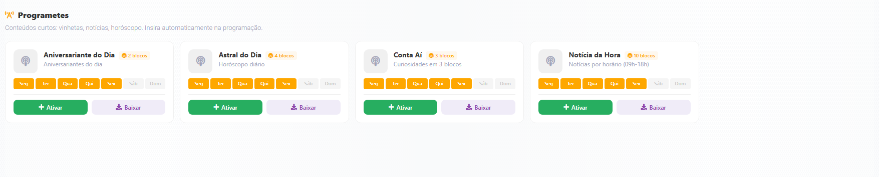 Programetes (vinhetas, Notícia da Hora)